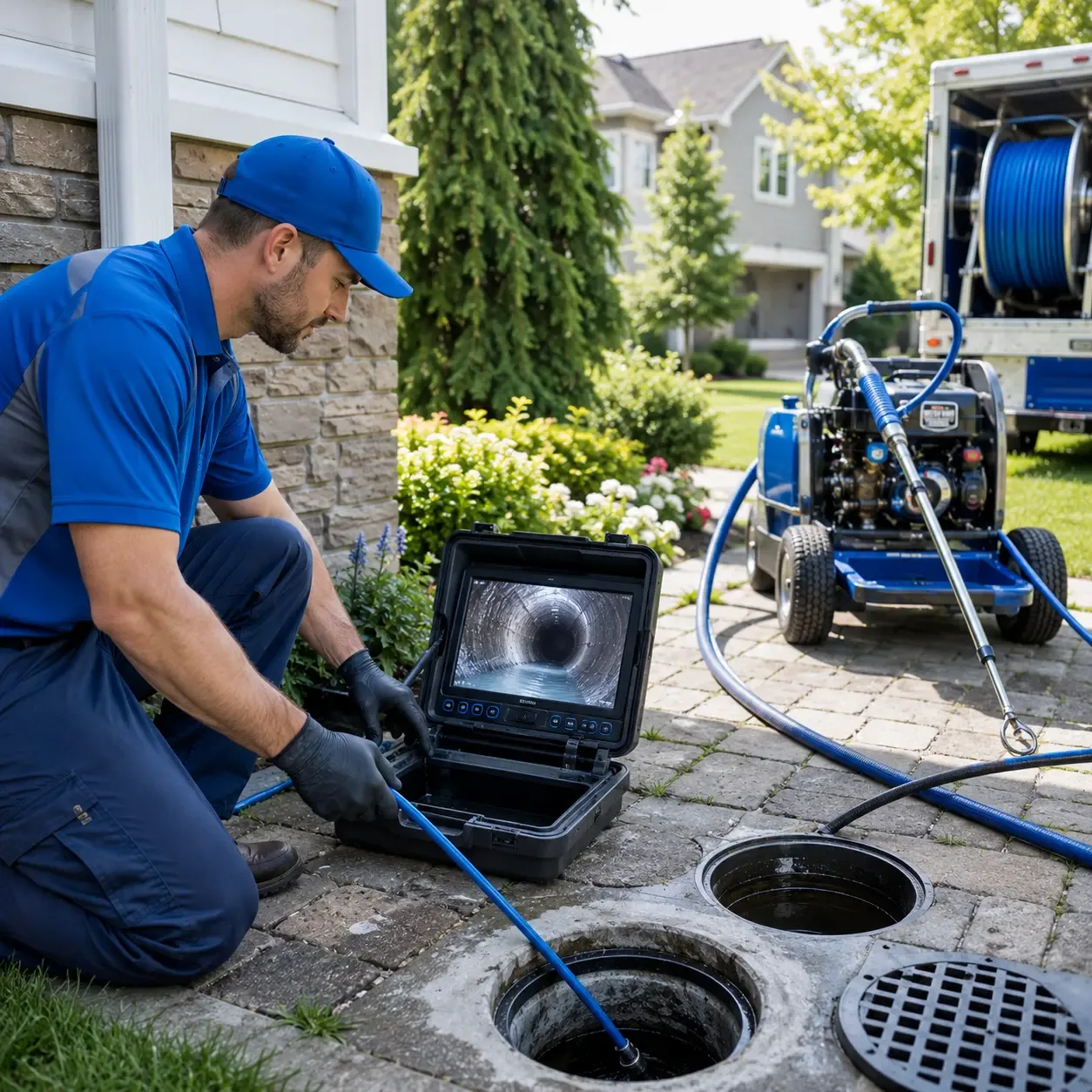 Outdoor drain cleaning professionals serving Van Dyne, WI